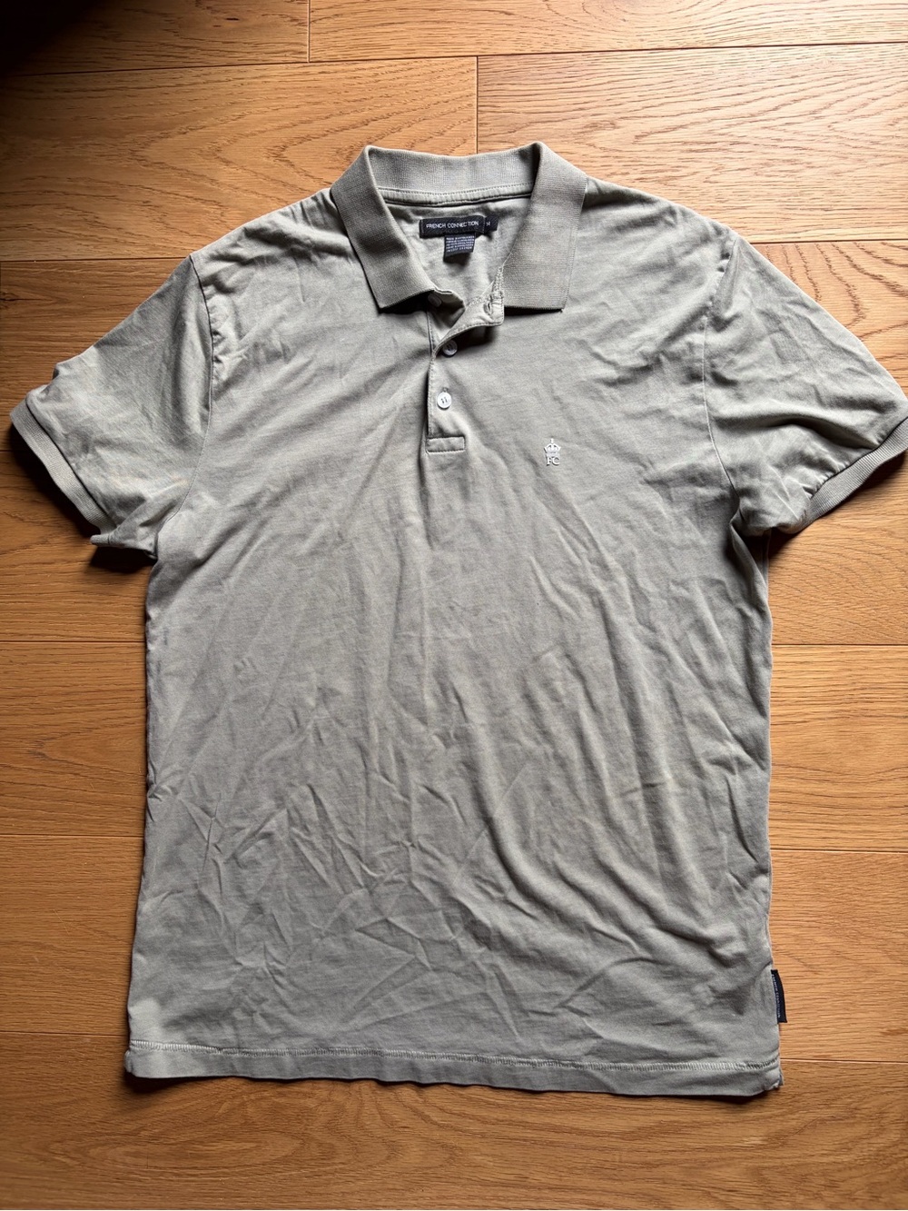 French Connection Men's Polo in Olive Green